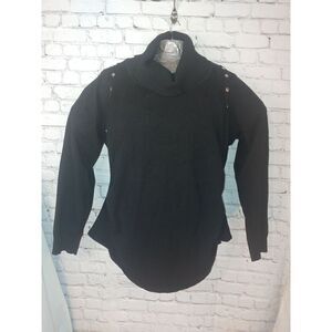 Debbie Morgan VINTAGE Women's PLUS Size 3X Black Cowl Neck Knit Sweater.